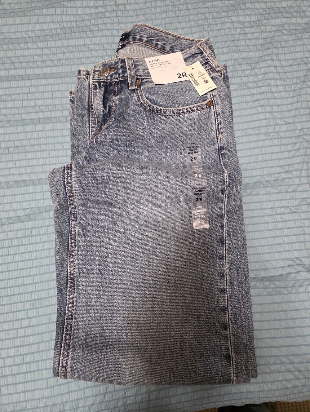 NWT Aeropostale Light Blue Relaxed Fit Women's Jeans